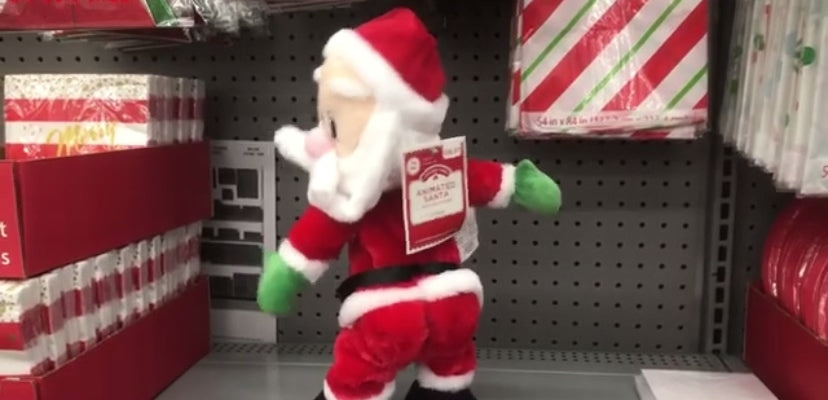 Twerking santa claus ornament